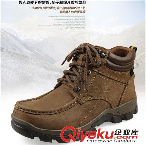 登山系列 秋冬男休閑棉鞋加厚保暖棉鞋系帶zp加大碼男鞋棉靴【團購批發】