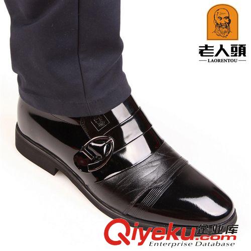 9月13號(hào)老人頭7個(gè) 廠家直銷(xiāo)正品老人頭英倫商務(wù)正裝男皮鞋透氣防滑爸爸鞋202-30200