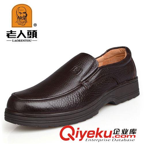 老人頭男皮鞋 老人頭皮鞋批發(fā) 日常休閑皮鞋頭層牛皮 男士皮鞋套腳zp男鞋批發(fā)