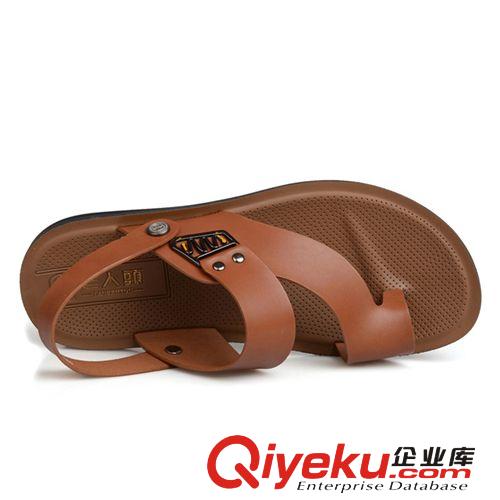 老人頭男涼鞋 批發(fā)老人頭zp 男士涼鞋沙灘鞋批發(fā)男涼拖兩用夾趾潮流涼鞋批發(fā)原始圖片3