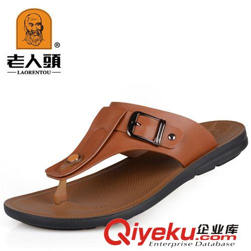 老人頭男涼鞋 老人頭zp人字拖批發(fā) 男士涼鞋批發(fā) zp夏季皮涼鞋男沙灘鞋批發(fā)