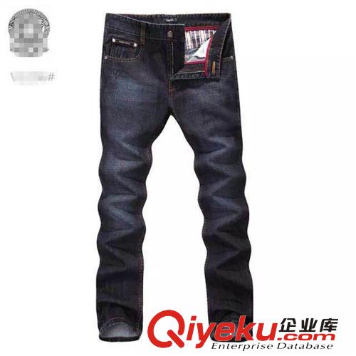 歐美品牌男裝專區(qū) 廠家直銷2014秋冬新款男式彈力牛仔褲潮 歐美簡約男裝長褲招代理