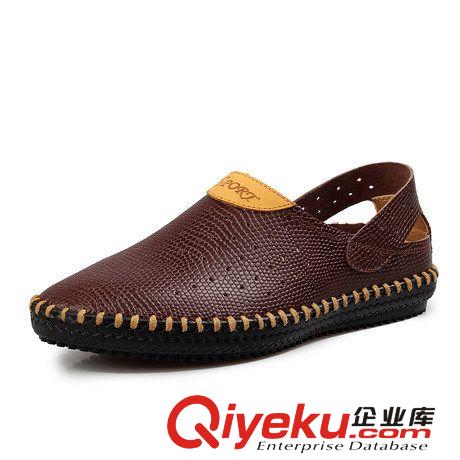 夏洞洞鞋 2014夏季新品時尚休閑沙灘鞋 沖孔鏤空透氣男士洞洞鞋 男鞋原始圖片2