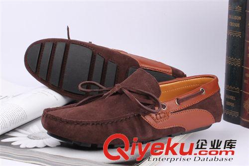 船鞋/豆豆鞋/懶人鞋 【誠(chéng)招代理】廣州批發(fā)頭層牛皮套腳船鞋潮男鞋駕車(chē)豆豆男鞋單鞋原始圖片3