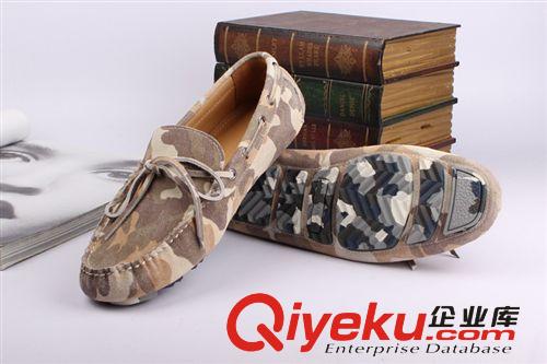 4月新款 【誠(chéng)招代理】廣州批發(fā)迷彩牛皮英倫豆豆鞋船鞋司機(jī)駕車鞋潮男鞋原始圖片3