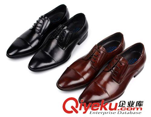 男鞋 外貿(mào)s商務(wù)正裝皮鞋男系帶英倫真牛皮鞋尖頭皮鞋韓版低綁男鞋原始圖片3