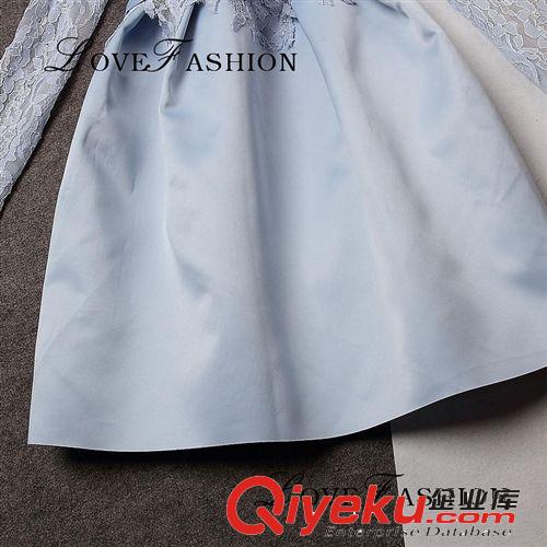 10月24日新款卓*雅專區(qū) 卓雅/jorya2014新品同款性感蕾絲繡花拼接蓬蓬裙時(shí)尚氣質(zhì)連衣裙原始圖片3