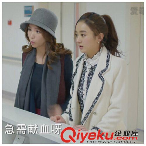 第2期新款呢大衣 2014秋冬杉杉來(lái)了同款薛杉杉毛呢大衣修身中長(zhǎng)款西服毛呢外套女原始圖片2