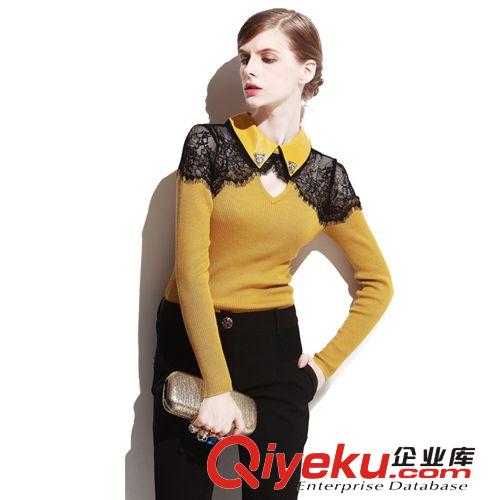 第4期新款針織衫 毛衣 秋裝新款歐美毛衣gd修身圓領羊毛衫長袖女式針織套頭衫兔毛