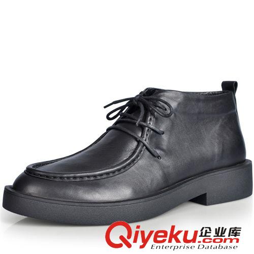 男靴 供應(yīng)冬季加毛真皮男靴英倫男士皮靴牛皮馬丁靴韓版棉靴外貿(mào)短靴子