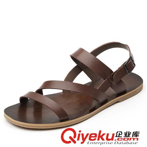 2014涼拖 廠家批發夏季新款tj男士涼鞋韓版潮流涼皮鞋沙灘鞋透氣日常拖鞋