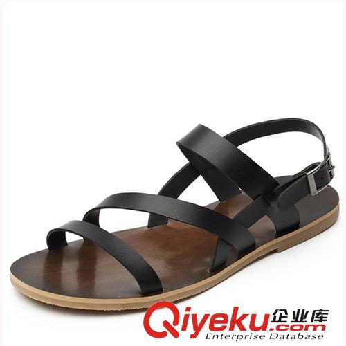 2014涼拖 廠家批發夏季新款tj男士涼鞋韓版潮流涼皮鞋沙灘鞋透氣日常拖鞋原始圖片2