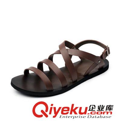 2014涼拖 新款zpzp沙灘鞋批發(fā)男式夏季男士皮涼鞋男拖鞋潮韓版tj{ms}原始圖片2