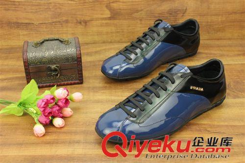 男鞋 批發(fā)歐美同步專(zhuān)柜原版工藝男鞋 頭層擦色牛皮平底系帶男款休閑鞋