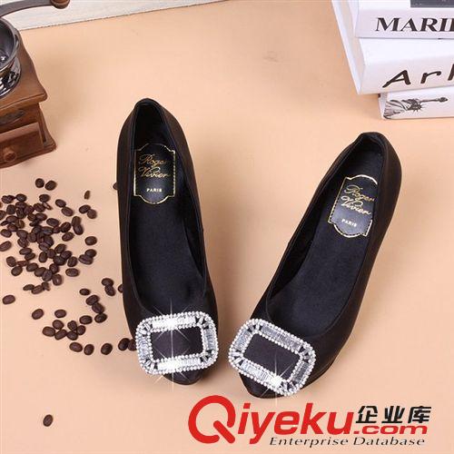 歐美dp女單鞋 直銷2014新款歐美dpRV高跟女鞋ol氣質方扣水鉆職業(yè)工作鞋批發(fā)原始圖片3