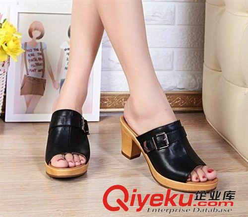 2014新款女拖鞋 工廠供貨2014歐洲站新款高品質(zhì)高跟zp女式?jīng)鐾闲l(fā)代發(fā)