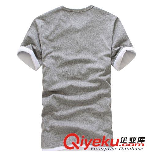 時(shí)尚短袖T恤 批發(fā)一件代發(fā)免費(fèi)代理 男裝純棉百搭短袖T恤休閑 男士夏裝新款原始圖片2