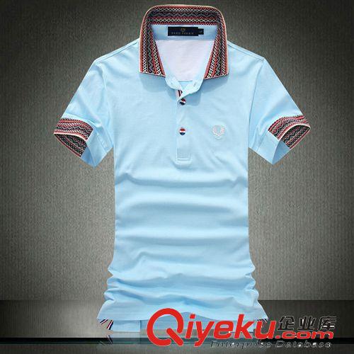 時尚短袖POLO衫 批發供應2014夏季新款時尚男士短袖polo衫白色J50D1900B3600原始圖片2