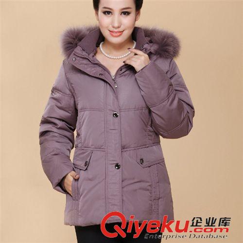 北京專區(qū) 供應(yīng)中老年羽絨服女裝新款 中長(zhǎng)款反季清倉中年媽媽羽絨服加厚原始圖片3