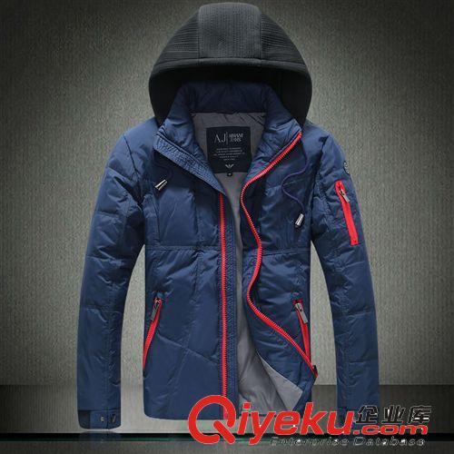 時(shí)尚羽絨服 批發(fā)2014新款 時(shí)尚男士冬裝 高品質(zhì) 立領(lǐng) 羽絨服J375A68006602200