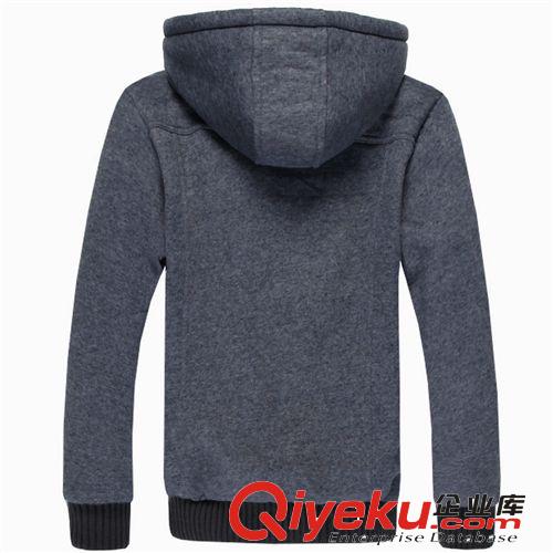 時(shí)尚休閑衛(wèi)衣 批發(fā) 代理加盟男裝 男式加棉拉絨加厚連帽韓版開衫衛(wèi)衣Lpwt13501原始圖片2