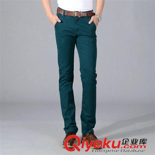 廣州新塘牛仔褲 廠價批發(fā)2014新款春夏裝男式直筒休閑褲 修身男士休閑褲 韓版潮