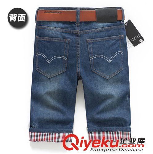 杭州牛仔褲 廠家直銷新款精品男士 時尚休閑牛仔短褲 jjj30-8020045原始圖片2