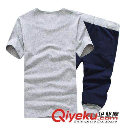 時(shí)尚運(yùn)動(dòng)裝 批發(fā)一件代發(fā)免費(fèi)代理男裝氣質(zhì)簡約休閑運(yùn)動(dòng)套裝 百搭男士韓版原始圖片2