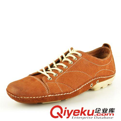 男鞋 2014秋季新款男鞋頭層牛皮真皮男鞋休閑前系帶男士單鞋原始圖片3
