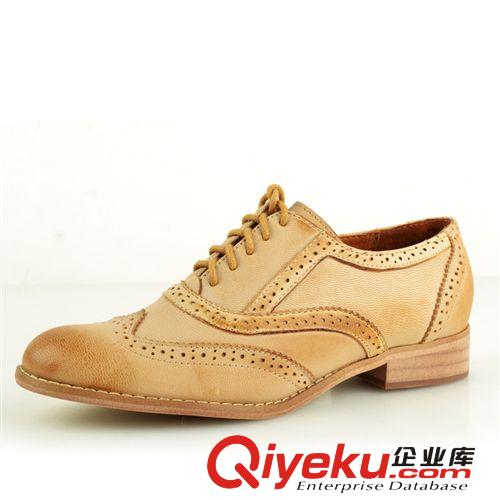 定制專區(qū) 2014新款羊皮單鞋女單鞋復古雕花布洛克女士單鞋