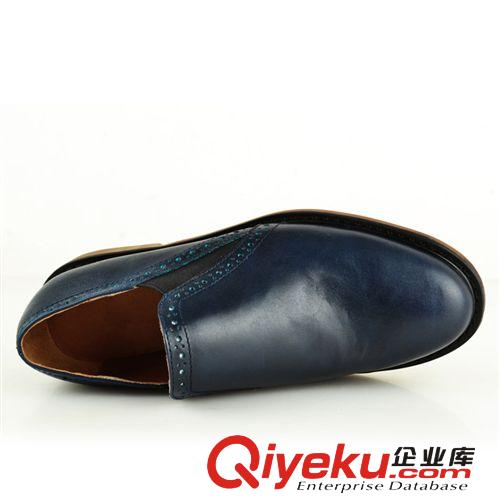 定制專區(qū) 2014新款頭層牛皮zp女鞋松緊帶套腳女士單鞋原始圖片3