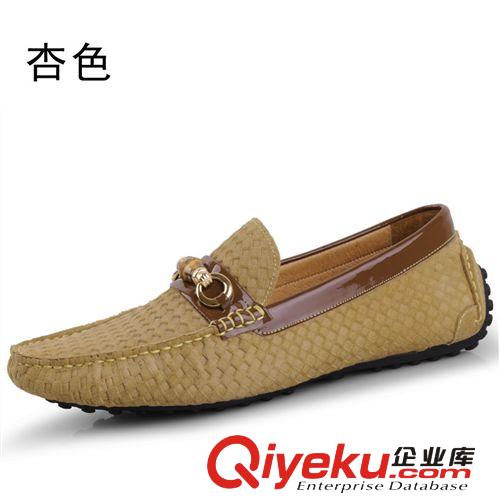 春秋新品 夏季英倫時尚男士磨砂皮透氣休閑鞋豆豆鞋韓版潮流駕車套腳船鞋子