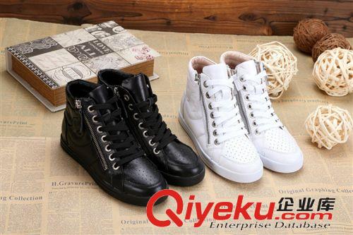 ----靴子--- 2014李冰冰同款拼色休閑運動鞋內增高幫帶四季女鞋高幫潮女鞋
