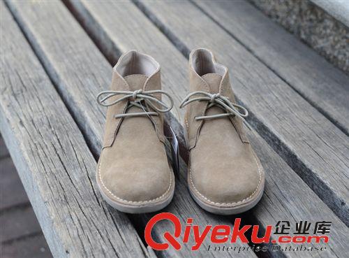 女鞋 歐美dpzp女鞋 磨砂皮外貿休閑鞋女 系帶低跟純色原單高幫鞋女原始圖片2