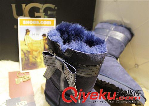 女鞋 2014gd蝴蝶結(jié)gd加厚羊毛雪地靴皮毛一體保暖棉靴女鞋一件代發(fā)原始圖片2