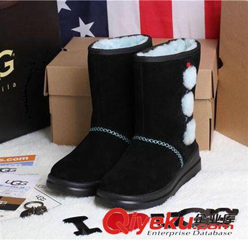UGG雪地靴 海外代購今年{zx1}款牛皮防滑防寒平底雪地短靴韓版家居休閑保暖鞋原始圖片2