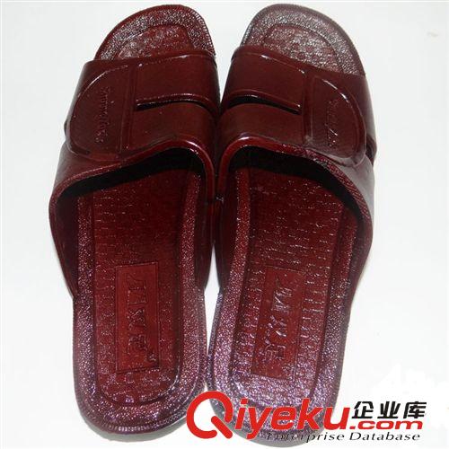 男女式?jīng)鲂闲晷?夏季新款男士涼拖  深棗紅防滑室內(nèi)一字拖  廠家直銷原始圖片2