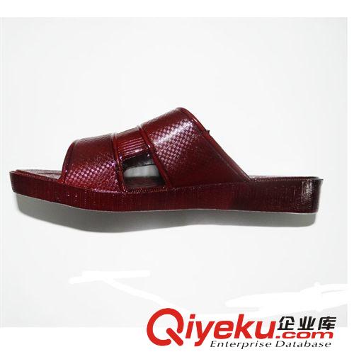 男女式?jīng)鲂闲晷?夏季新款男士涼拖  深棗紅防滑室內(nèi)一字拖  廠家直銷原始圖片3