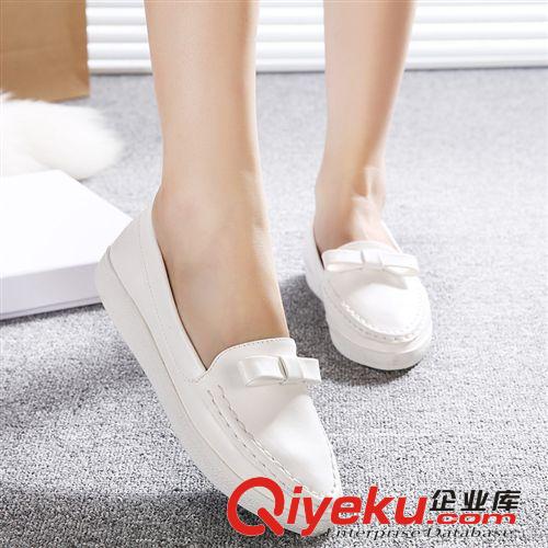 一件代發(fā)專區(qū) 廠家直銷簡(jiǎn)約套腳蝴蝶結(jié)小白鞋 秋鞋 休閑女士熱賣單鞋 一件代發(fā)