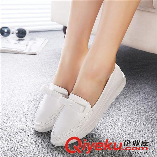 一件代發專區 廠家直銷簡約套腳蝴蝶結小白鞋 秋鞋 休閑女士熱賣單鞋 一件代發