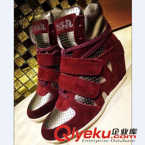 單鞋 批發(fā)女鞋淘寶一件代發(fā)ash內(nèi)增高高幫鞋馬毛休閑鞋真皮系帶女鞋