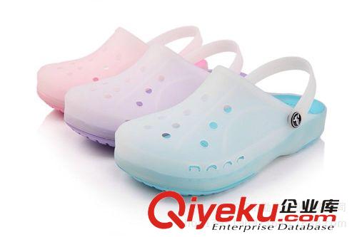 女鞋 涼拖鞋變色果凍鞋平底沙灘鞋夏原始圖片3