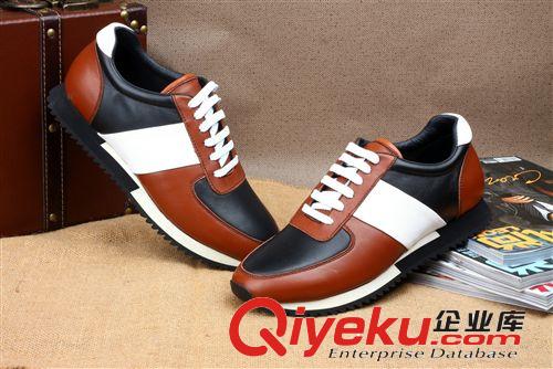2014新品 廠家批發(fā)舒適運動休閑男鞋 2014新款運動男士男鞋 頭層牛皮