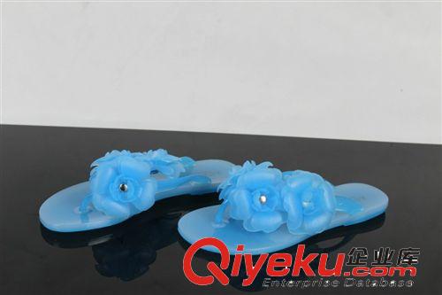 女鞋 新款山茶花夾趾拖鞋花朵涼鞋沙灘鞋家橡膠防滑休閑女拖鞋人字拖原始圖片3
