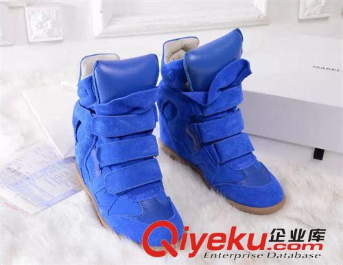 女鞋 歐洲站新款內(nèi)增高zp高幫外貿(mào)女鞋反絨皮休閑女鞋單鞋牛筋底皮鞋原始圖片3