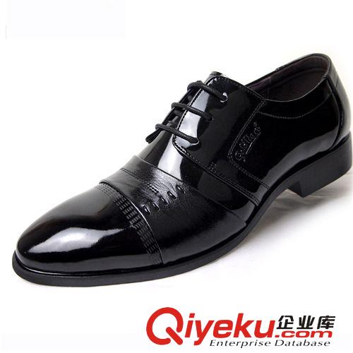 一件起批 專區(qū) 2014新款zp金利來皮鞋商務(wù)正裝系帶zp尖頭鏡面漆皮gd男鞋原始圖片2