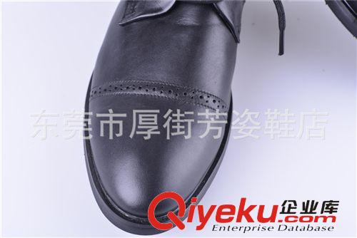 單鞋 歐洲站新款商務(wù)正裝男皮鞋 真皮軟底系帶休閑廣州工廠直銷單鞋原始圖片3
