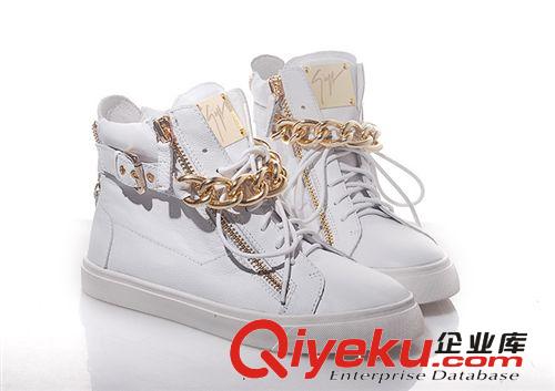 歐美dp男鞋 Giuseppe zanotti歐美高幫潮鞋GZ雙鏈條情侶鞋休閑運(yùn)動(dòng)大碼男女鞋