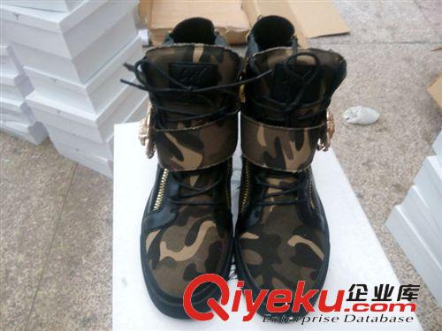 歐美dp男鞋 Giuseppe Zanotti 新款迷彩高幫鞋 鷹靴男女款 情侶款高幫鞋潮鞋原始圖片2
