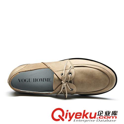 單鞋 維戈秋單鞋男士休閑鞋英倫真皮時(shí)尚潮鞋輕便帆船單鞋子流行男鞋原始圖片2